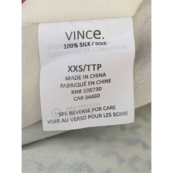 VINCE 100% Silk Printed Flowy Maxi Dress - Picture 9 of 12